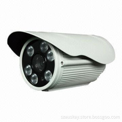 CCTV Camera with 6-piece IR LEDs Night Vision and 1/3-inch CCD, 700TVL Resolution, Weather-resistant